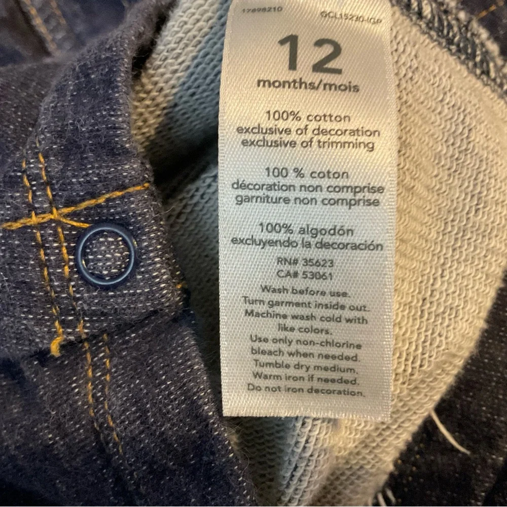 Carter's Blue Jumpsuit with Bib and Straps